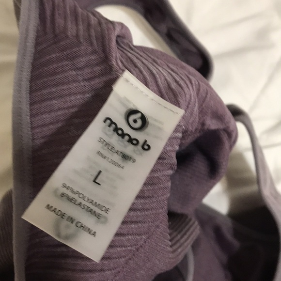 NWOT Mono B. Sport Workout Outfit Sports Bra and Leggings Set - Picture 8 of 8